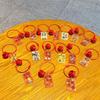 Acrylic Double-Sided Exam Blessing Keychain - Cute Cartoon Charm for Gaokao & Zhongkao