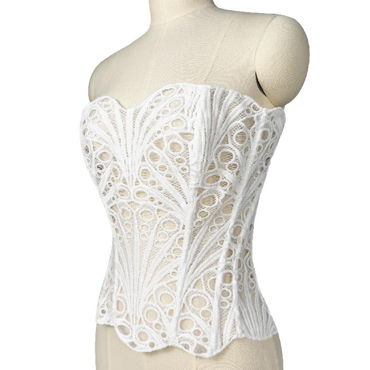 Fashion Sexy Hollow Fishbone Bra Niche Design Strapless Tube Top Party Clubwear Matching Hot Girl