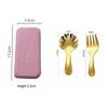 Stainless Steel Mini Portable Spoon Fork Tableware Outdoor Camping Cutlery Set For Lunch Hiking Camp Cooking Supplies