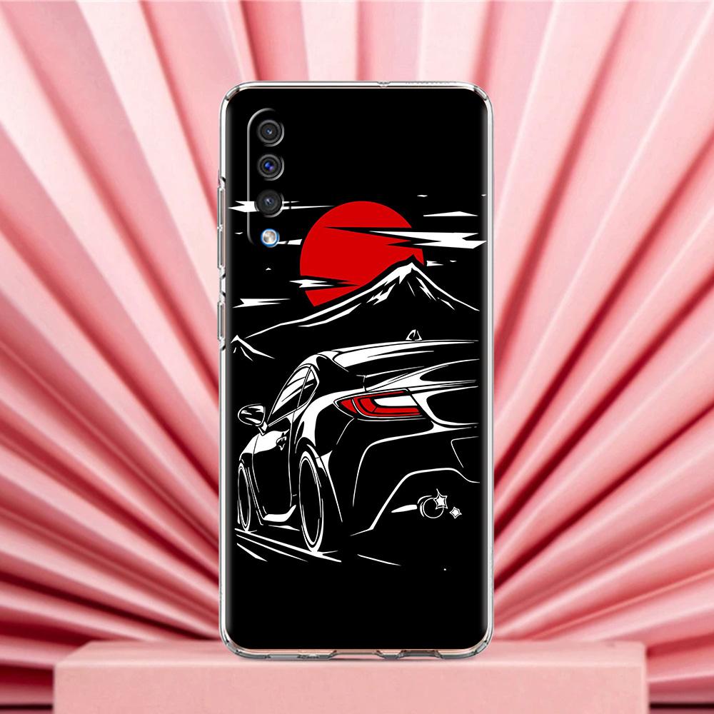 Phone Case For Samsung A56 A36 A26 A24 A16 A14 A12 A32 A50 A70 A22 A40 A34 A54 A42 A52 5G A04s A06 Cover Japan JDM Sports Car