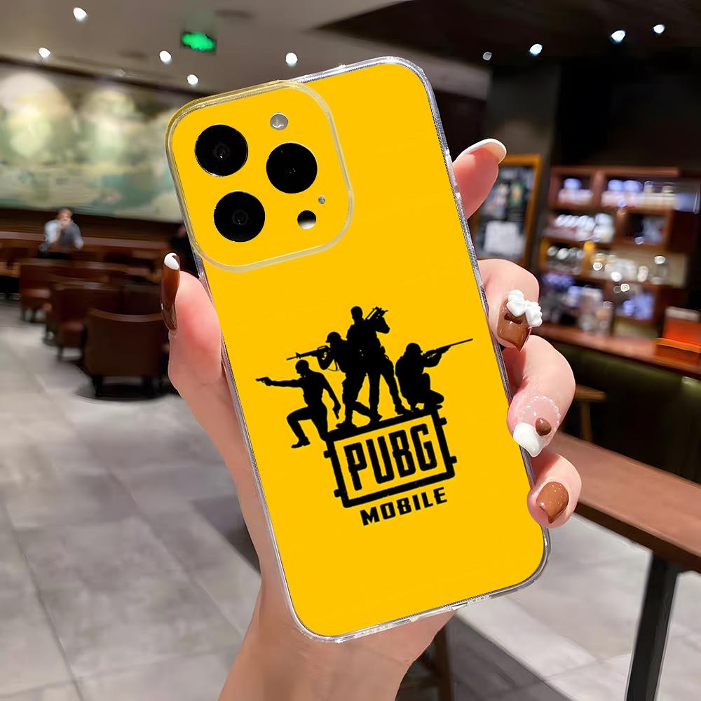 P-Pubg G-Spiel Handyhülle Für IPhone 17 Air 16 E 15 14 13 12 Mini 11 Pro Max Anti Transparent Sturzschutzhülle