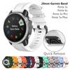 Fenix 7S /Fenix 5S Plus Uhrenarmband 20mm instinct 2S Quick Fit Silikon-Uhrenarmband-Riemen für Garmin Fenix 6S Pro Armbänder Rosa