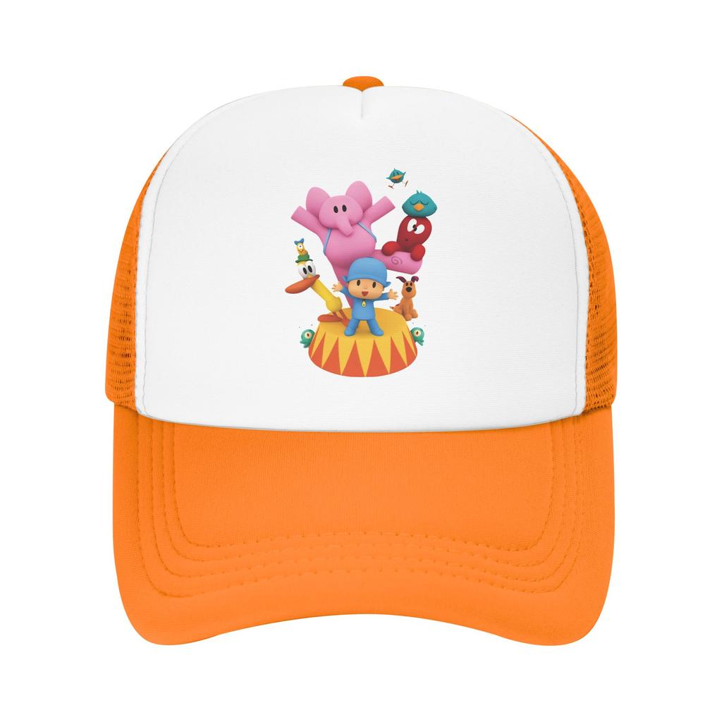 Pocoyoed  Friends Super Hero Friends  Trucker Caps Mesh Baseball Cap Snapback Caps Hat Trucker Hat Breathable Fishing Hat Summer