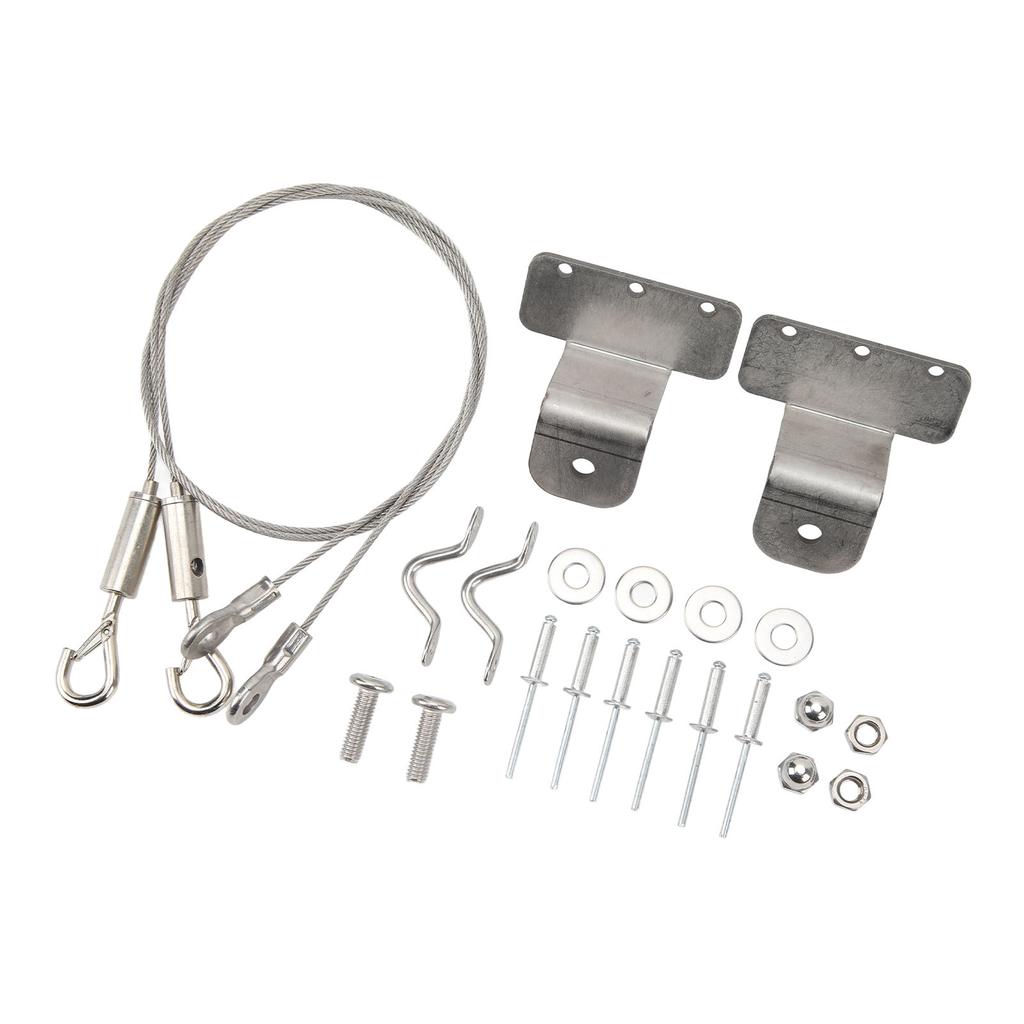2 Pcs Hatch Latch Door Lanyard Cable Adjustable 304 Stainless Steel Wire Rope Sling Cable for RV Yac