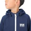 Helly Hansen K Logo Full-Zip Sweat Hoodie, Kids, Ocean Navy, Size 100
