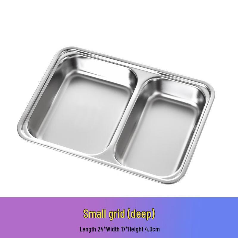 Yuedisi 304 Stainless Steel School Canteen Food Tray (10-Pack)