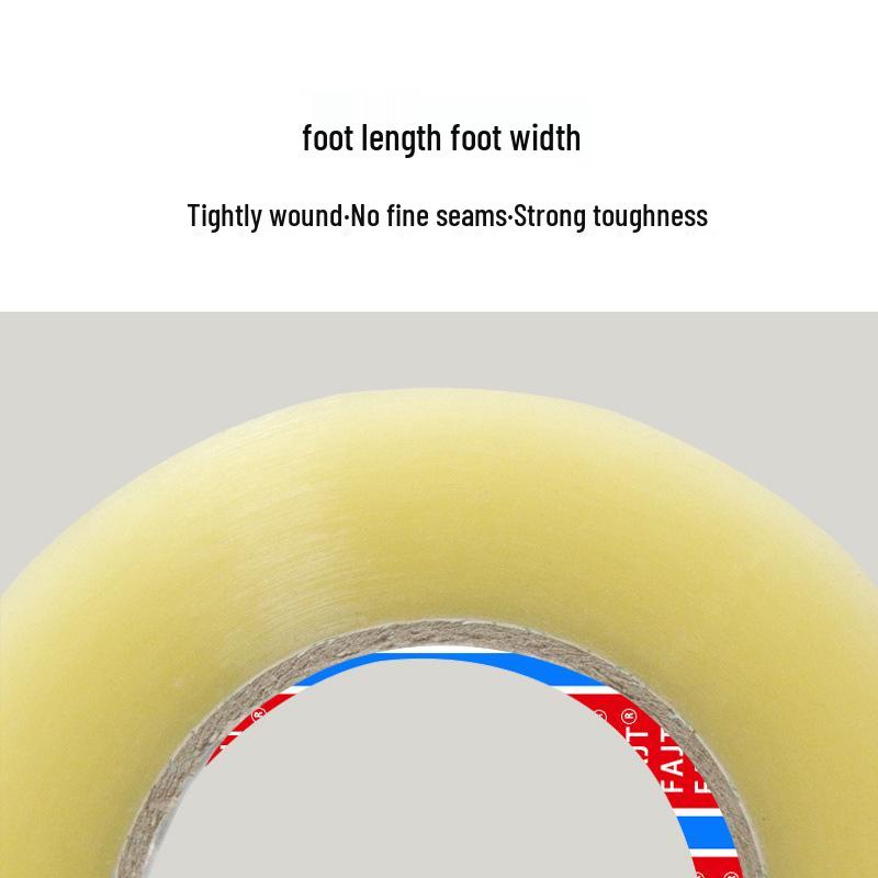 High Viscosity Transparent Packaging Tape - Large, Strong, and Durable Sealing Roll