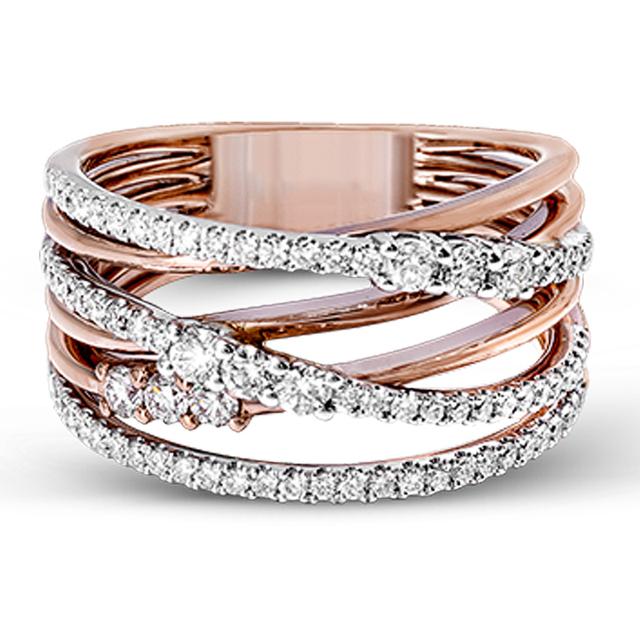 Selling Fashion Twist Cross Finger Rings for Women Men Brilliant Cubic Zirconia Personality Party Jewelry Accessories