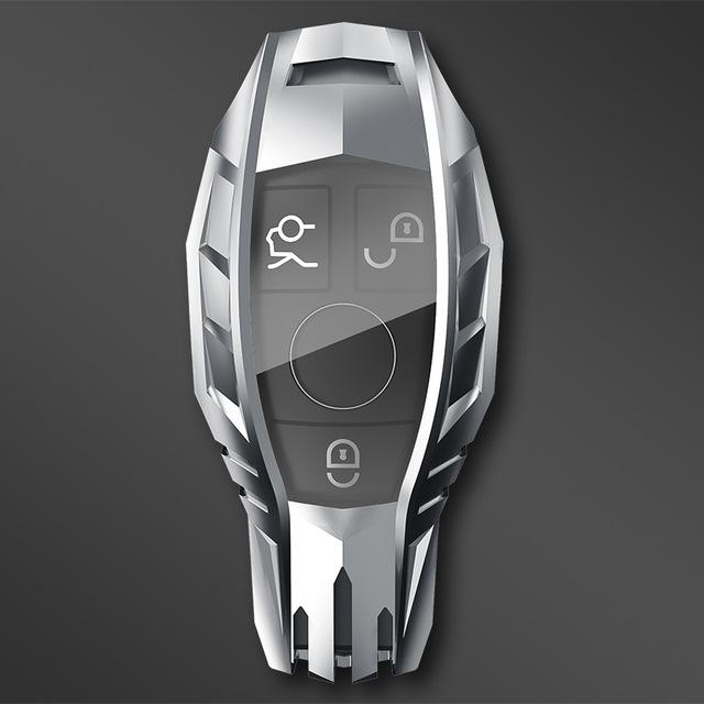 Zinc Alloy  Car Key Cover Keychain Case for Mercedes Benz CLS CLA GL R SLK AMG A B C S Class Remote Holder Accessories