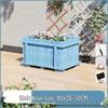 Hualongdun Outdoor Carbonized Solid Wood Planter Box