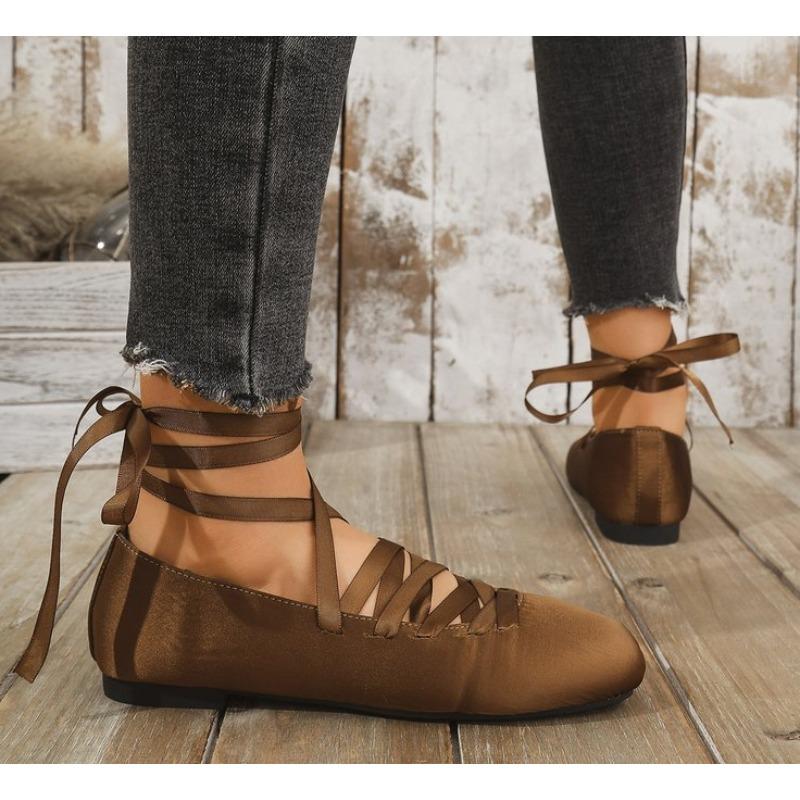 Fashion Women Flats Ballet Dance Shoes Shallow Casual Rome Sandals 2025 Trend Fashion Spring Dress Shoes Cozy New Brand Mujer Zapatillas