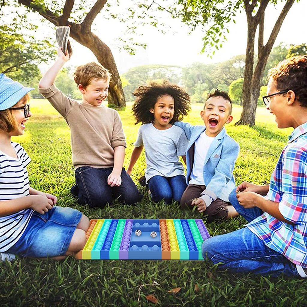 Large Bubble Sensory Fidget Toy Kids Bubbles Chess Board Extrusion Fidget Toys To Stress Relief