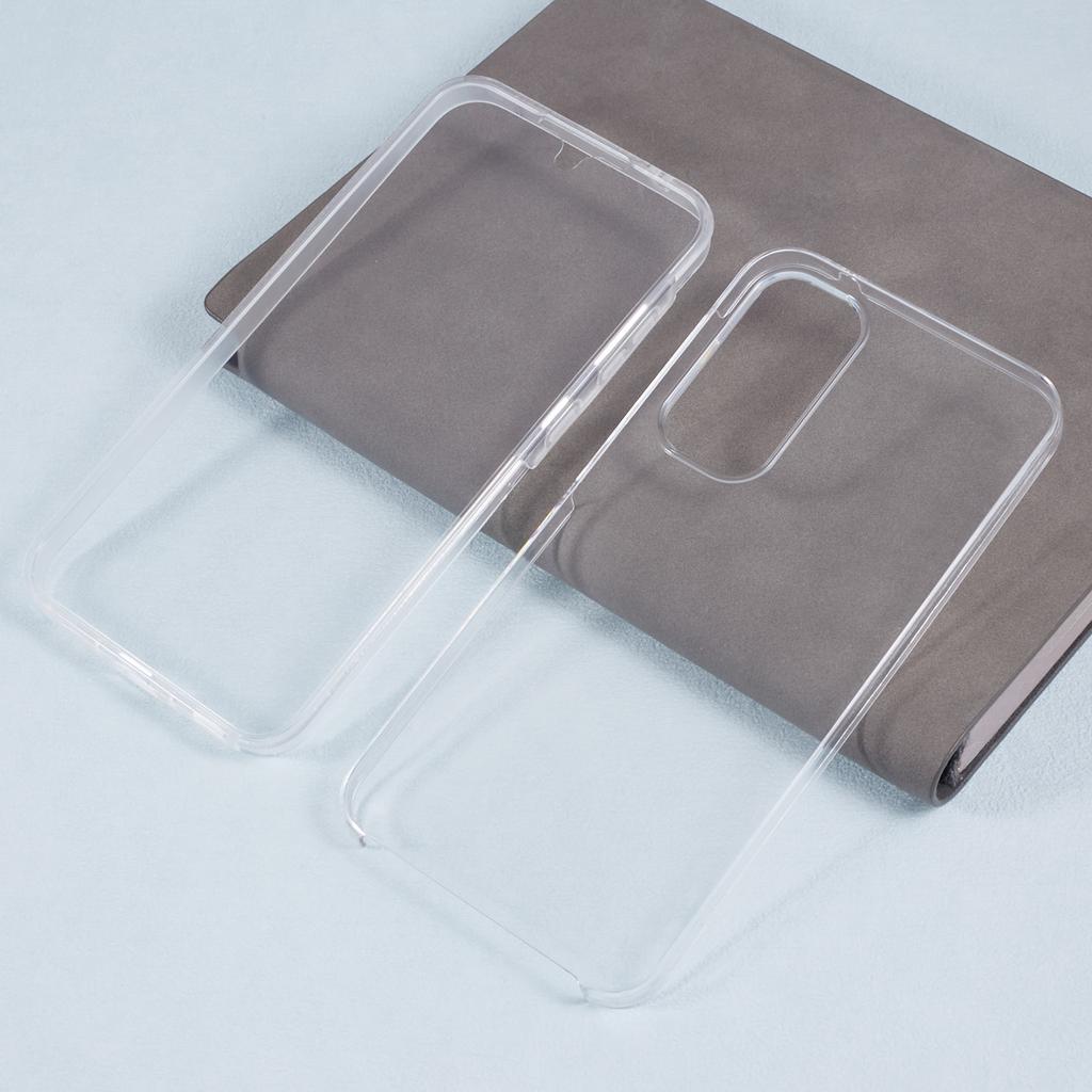 For Samsung Galaxy A35 5G Clear Case Acrylic+TPU Full Protection Phone Cover with PET Film