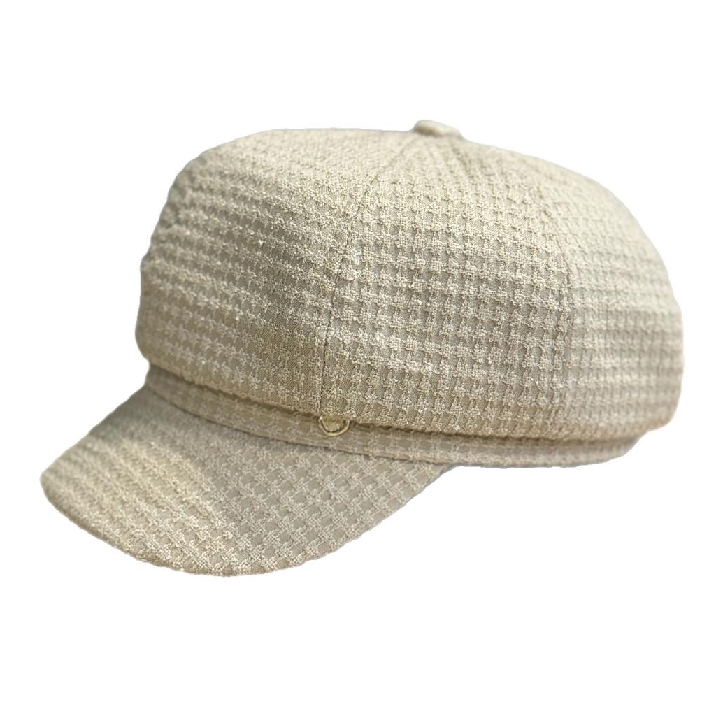 Korean Style Duck Beret Autumn and Winter Women's New All Match Face Small Octagonal Hat Japanese Style Big Head Painter's Hat