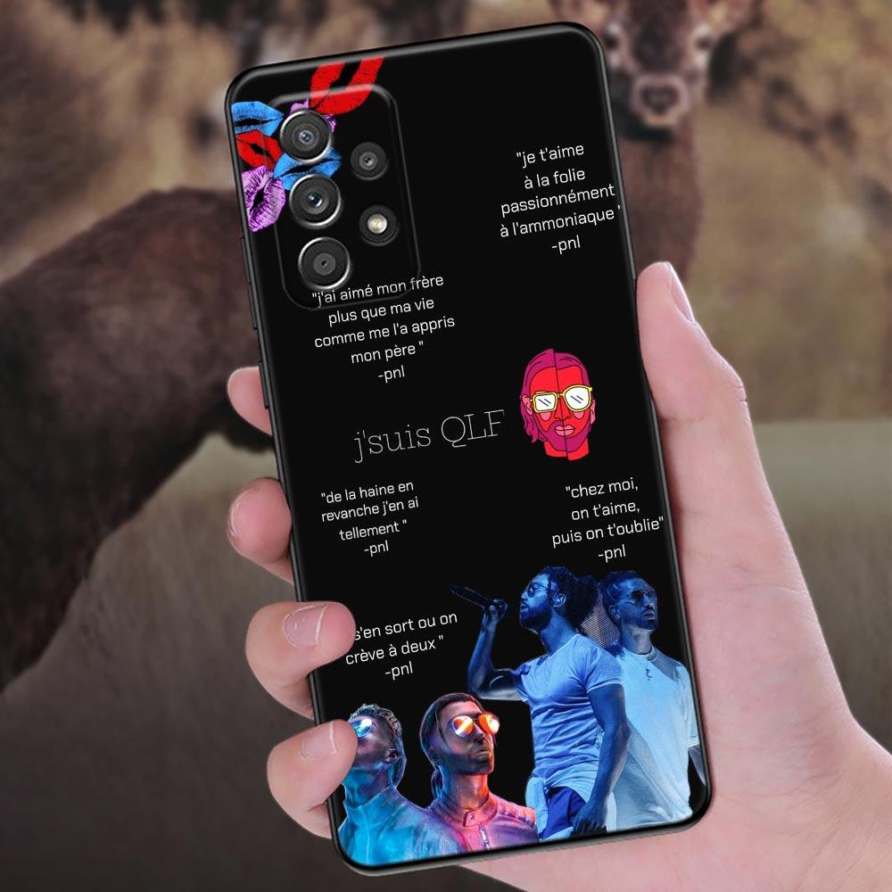 Singer PNL QLF Rapper Heart Phone Case For Samsung Galaxy A57 A56 A37 A55 A36 A26 A54 A52 A35 A34 A25 A17 A16 A15 A07 A06 Cover