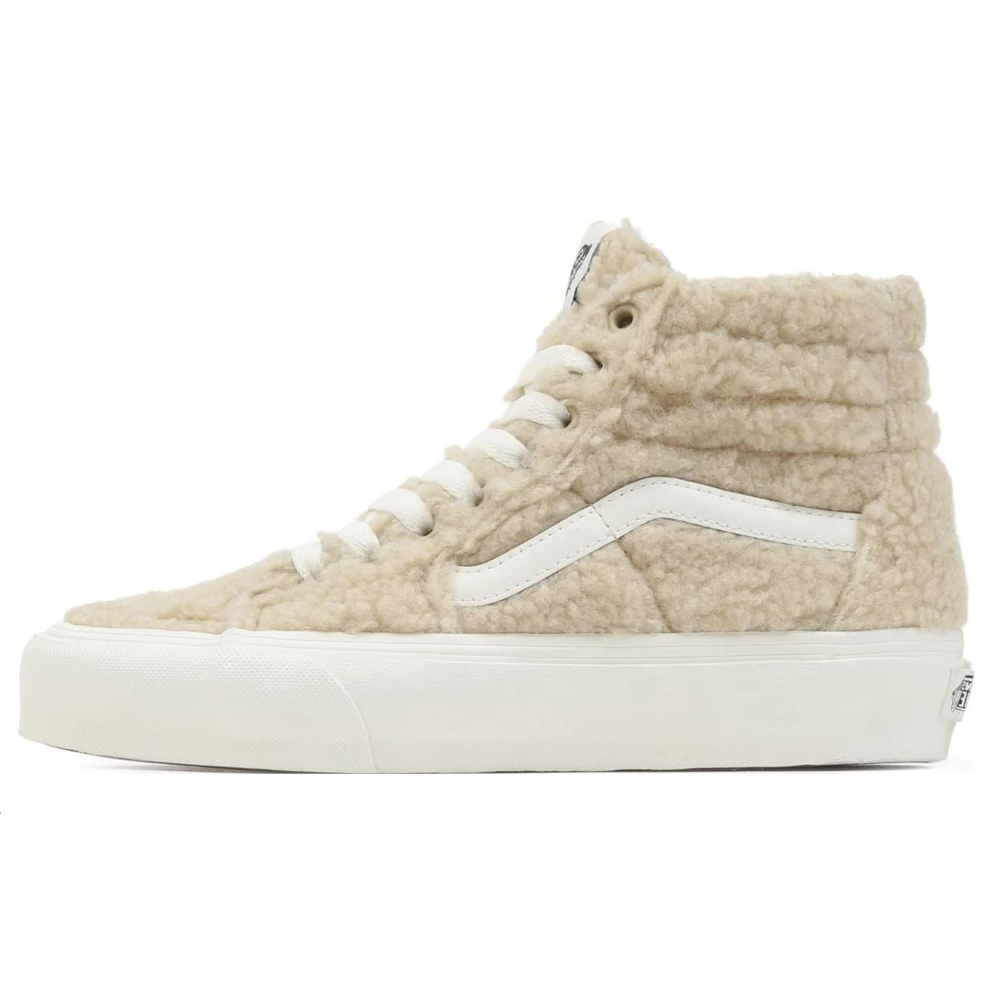 

Vans Sk8 Зауженные Флисовые Повседневные Высокие Кеды для Скейтборда Унисекс Бежевые VN0A7Q62BKB 35