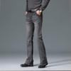 Men's High Waist Stretch Jeans Cassic Design Flared jeans Men's Gray Jeans