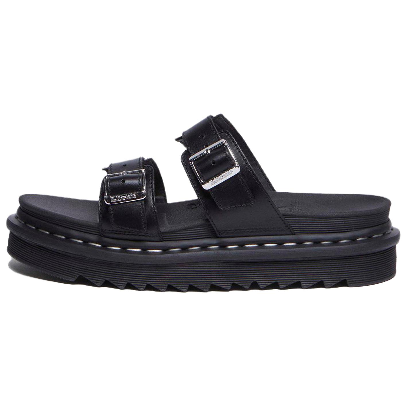 Dr. Martens Myles Fashionable Durable Slide Sandals Unisex Footwear Black 41822001 42