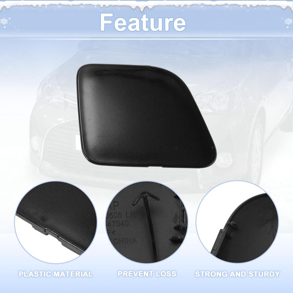 UXCELL Left Front Car Tow Hook Cover Cap for Toyota Prius V 2014-2017 No.5212847040