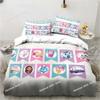 Gabby's Dollhouse Cute Kawaii 3D Bedding Set Printed Single Comforter Quilt Bed Cover Pillow Case 3 Pieces Sets Kids Adult Size