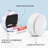 White Waterproof Analog Quartz Plastic Wall Clock Art Deco Design Custom Logo Suction Cup Mount Living Room