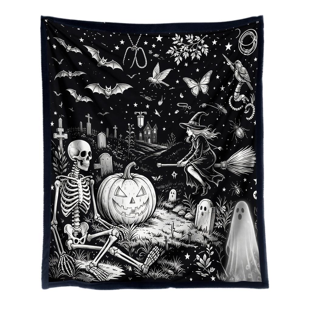 Kids Halloween Coloring Doodle with Markers, Large 70 Cm Drawing for Toddlers, Family Activity Pad