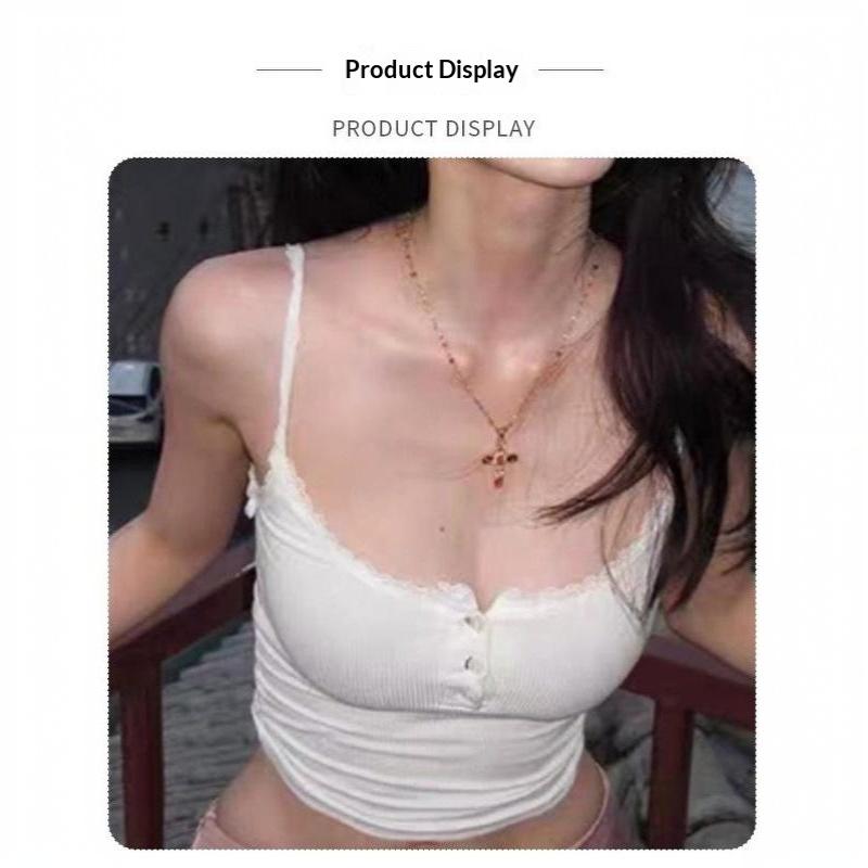 Fashion Colorful Zircon Cross Pendant Necklace For Women Stainless Steel Silver Color Charm Religious Necklaces Jewelry