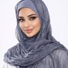 Thin Musulman Hijab Scarf Solid Color Africa Headband Simple Islamic Turban Women Female