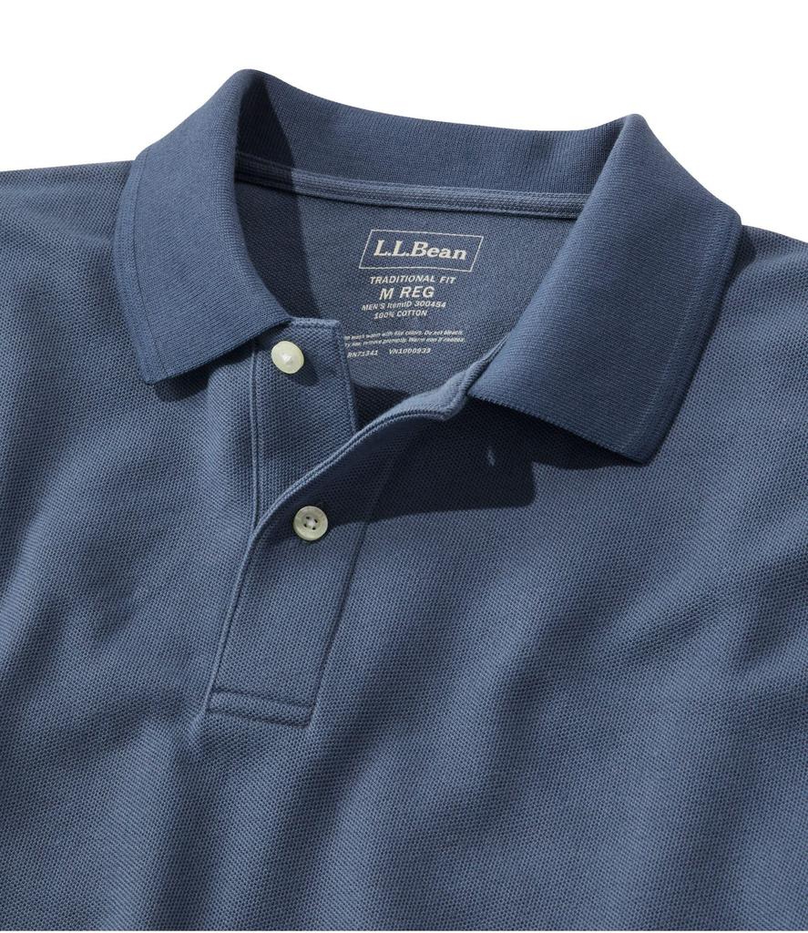 [L.L.Bean] Men's Premium Double L Polo Shirt, Short Sleeve, Japan Fit, Size M, Blue, Classic Navy, 1000014426