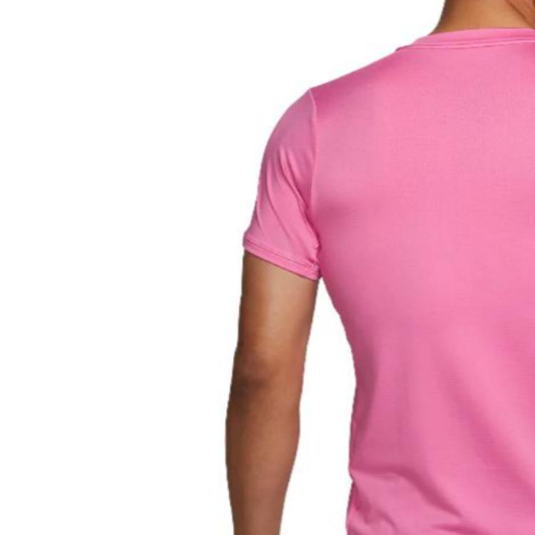 Nike T Shirts Men's Dark Pink Crew Neck Moderate DD8317-684