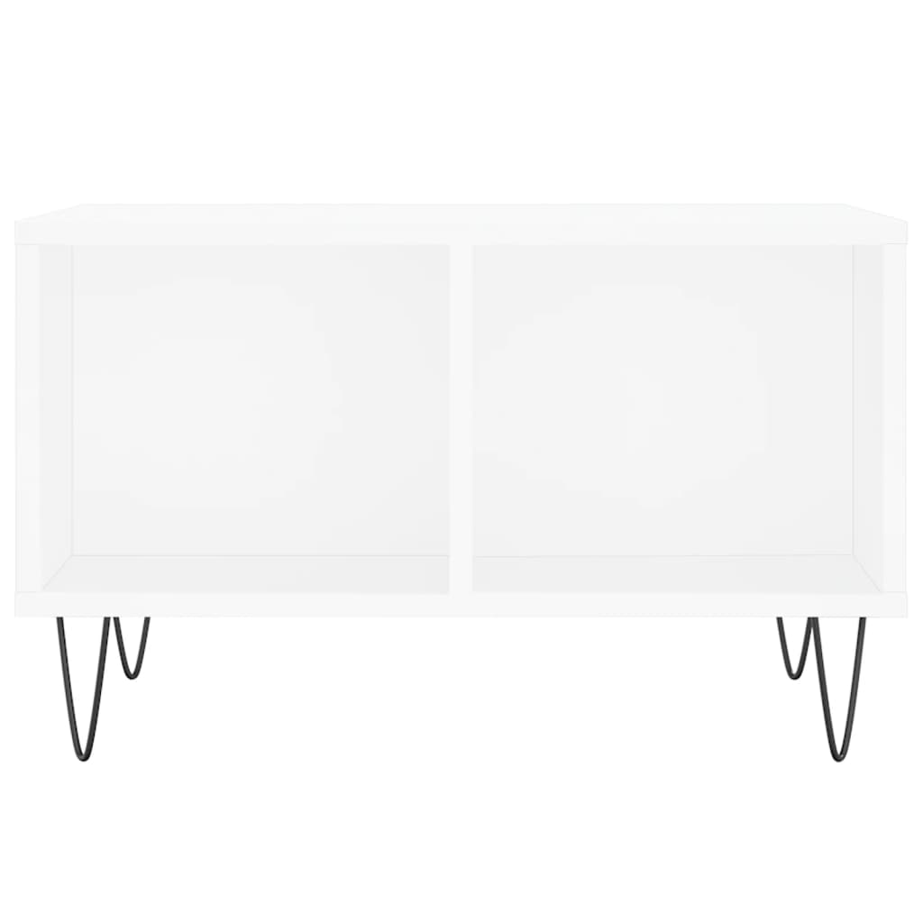 Coffee Table White 60x50x36.5 cm Particleboard