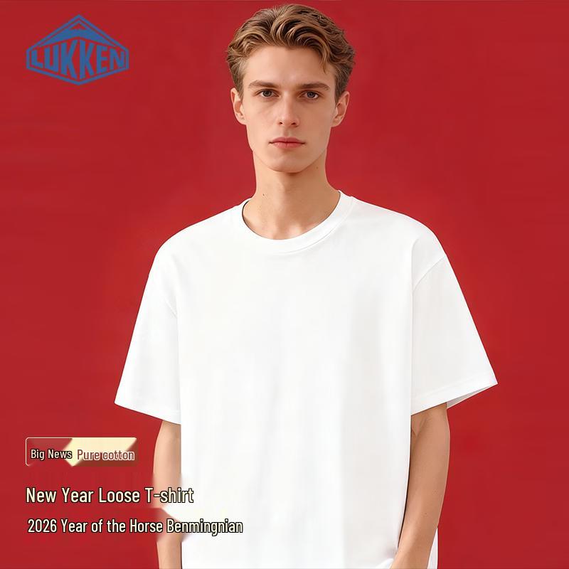 LUKKEN Men s American Style Heavy Cotton T-Shirt 3XL