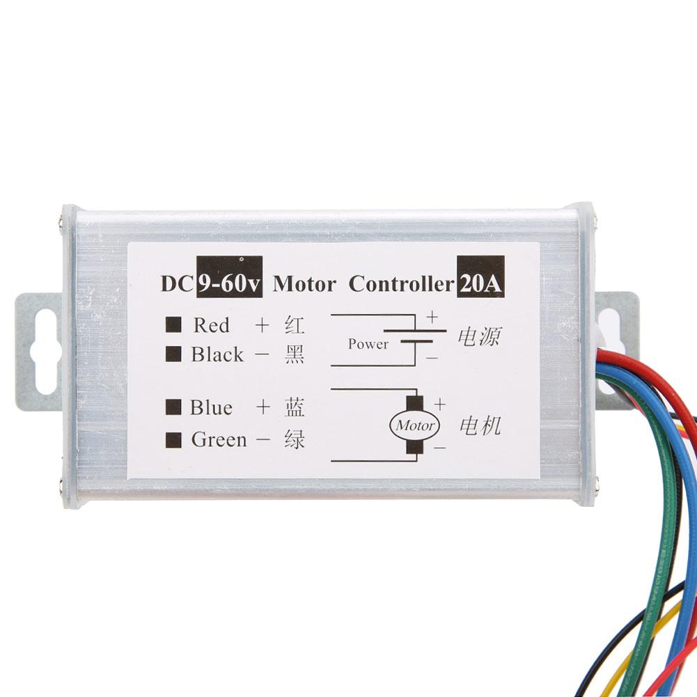 Motor Speed Controller Switch Potentiometer Control PWM Variable Speed 20A 9V12V24V48V60V