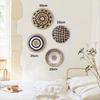 3/4/7pcs Bohemian Style Wall Basket Set Hanging Wall Basket Decoration Bohemian Style Wall Decoration Environmental Round Art