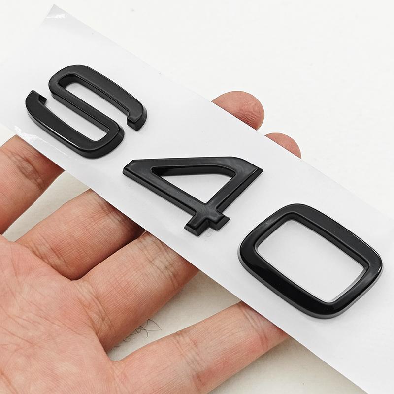 3D ABS Rear Trunk Letters Emblem For XC90 XC60 XC40 S90 S60 S40 AWD Car Styling Badge Chrome Black Sticker Accessories