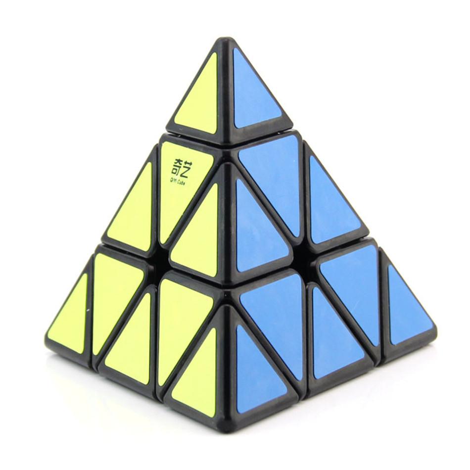 10 Kinds Qiyi 3X3X3 Pyramid Speed Magic Cube Professional Magic Cube Puzzles Colorful Educational Toys For Children