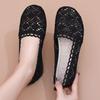 Women's Summer New Mesh Hollow Out Casual Shoes Soft Sole Non Slip Round Toe Shallow Slip On Flat Sole Shoes Lightweight Sandals