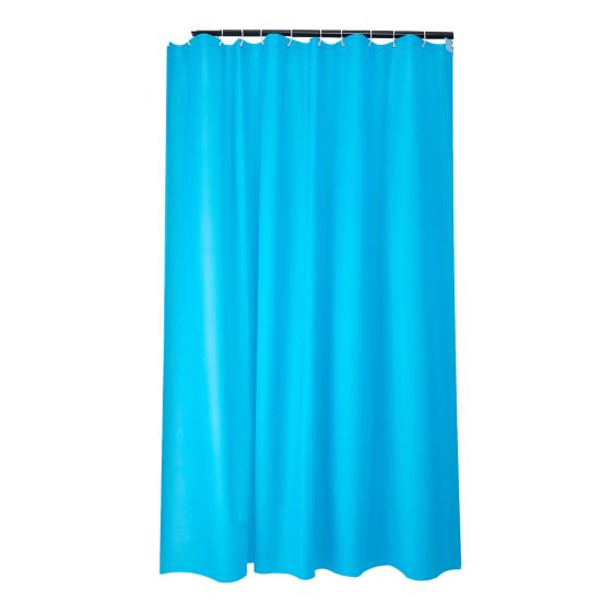 Plastic Shower Liner, Modern Solid Color Bathroom Curtain, Waterproof Shower Curtain with Metal Grommets for Bathroom Decor