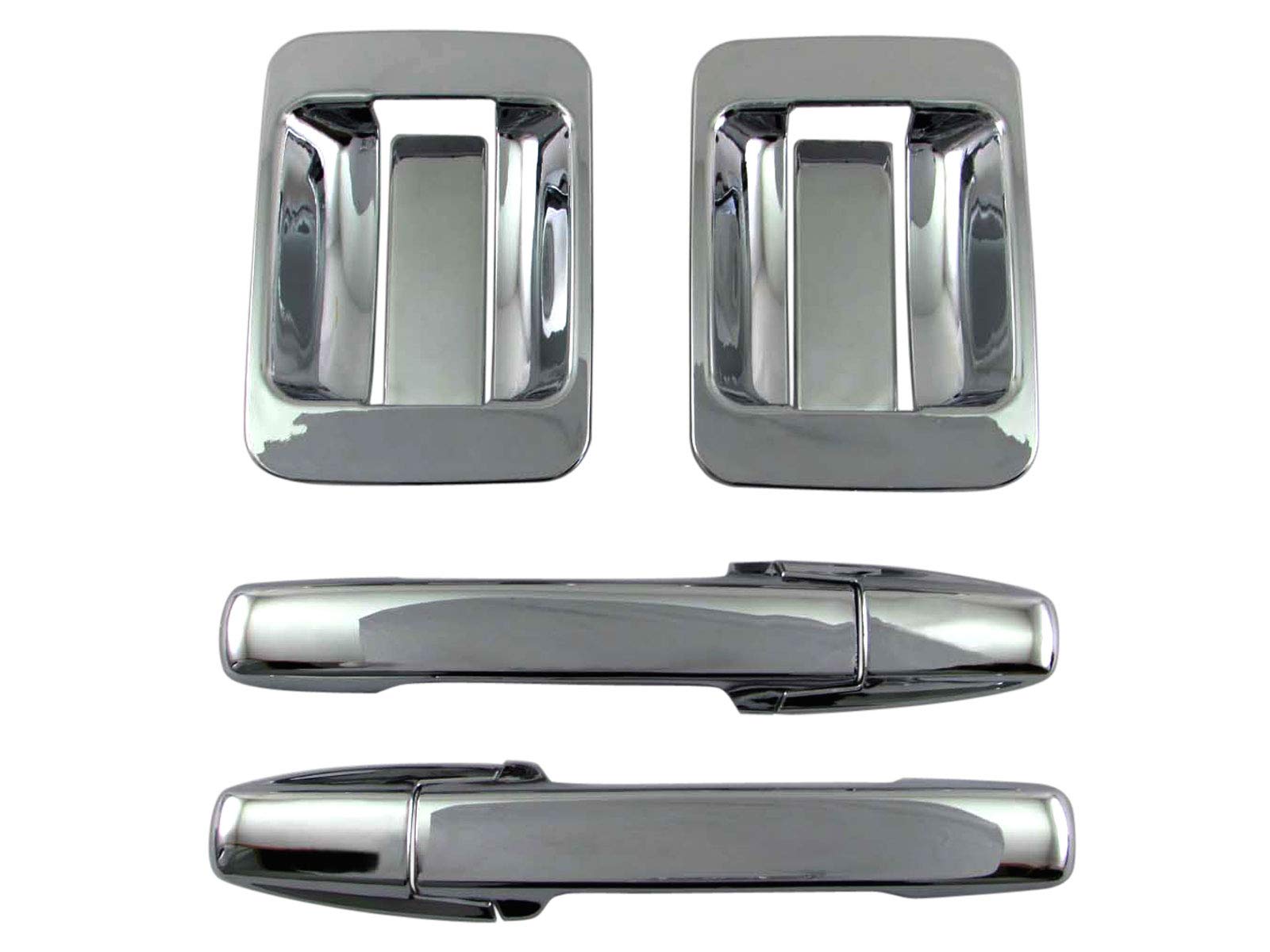

BRIGHTZ Chrome Door Handle Cover and Knob Plate Set JJ N VAN N Van Van N Van N 34029 N-VAN JJ1/JJ2 [DHC-NOBU-339] J1/J2 1/2