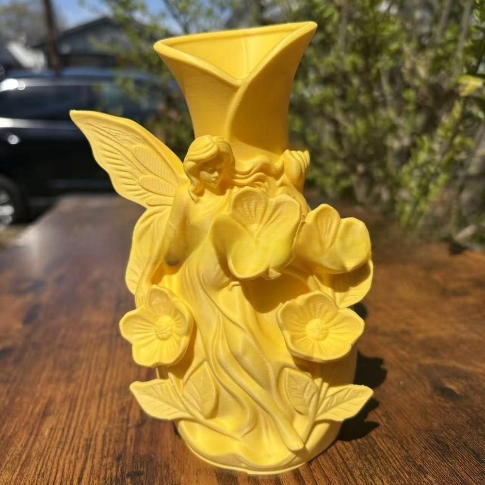 Flower Arrangement Fairy Vase Artistic Shape Art Ornaments Elf Theme Elf Emboss Vase Desktop Decor