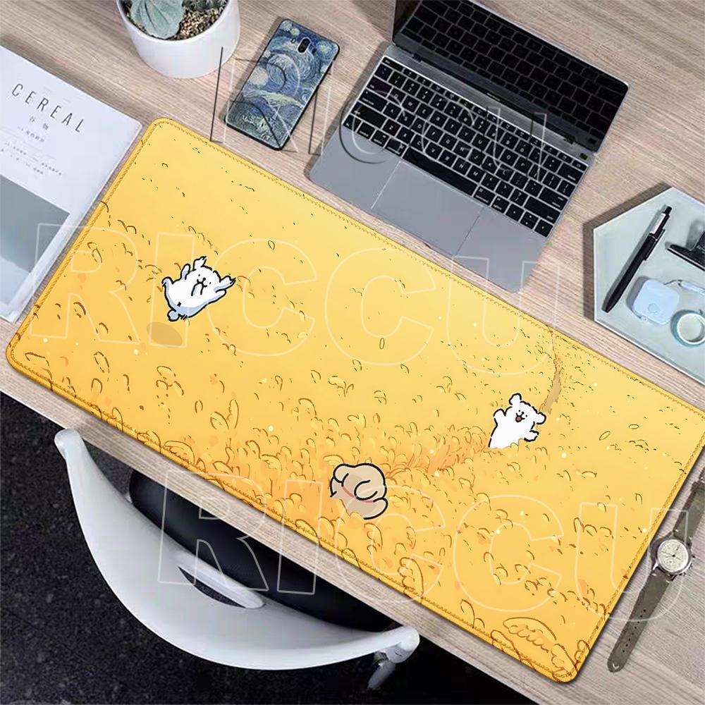 Kawaii Vonal Kutyás Egérpad Nagy Játékos PC Számítógép Játékos Billentyűzet Zárt Szélű Szőnyegek Puha Gumi Szőnyegek Csúszásmentes Szőnyeg Ingyenes Szállítás