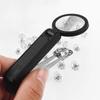 Portable 8x Magnifying Glass Multifunctional Magnifying Glass Tweezer Magnifying Glass Repair Tools for Jewelry Repair