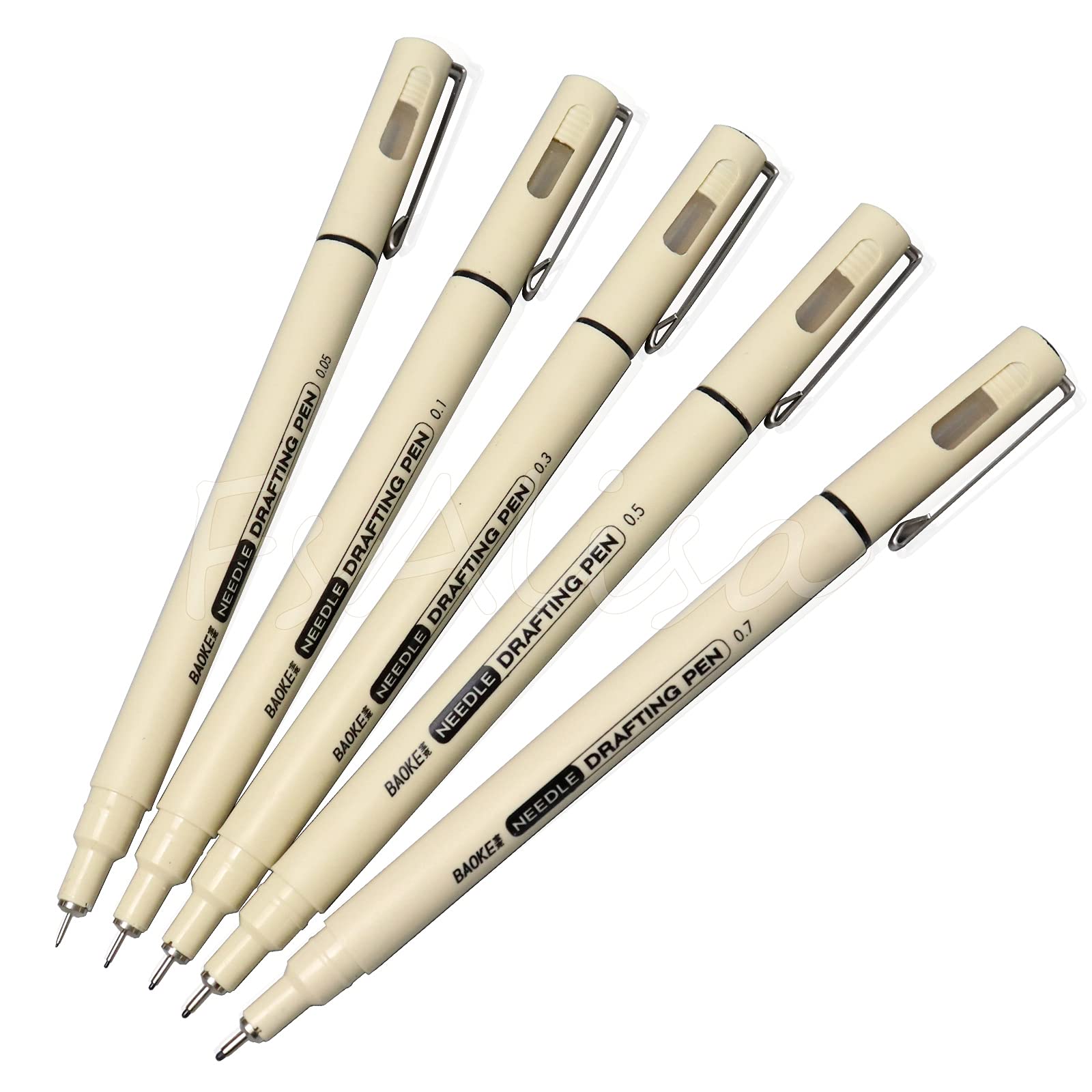 

FsAlisa Чертежная игла с дополнительным диаметром проволоки Набор для рисования линий Signature Light Быстросохнущая ручка, Millipen, Черная, Ручка на водной основе, Ручка, Водонепроницаемая,