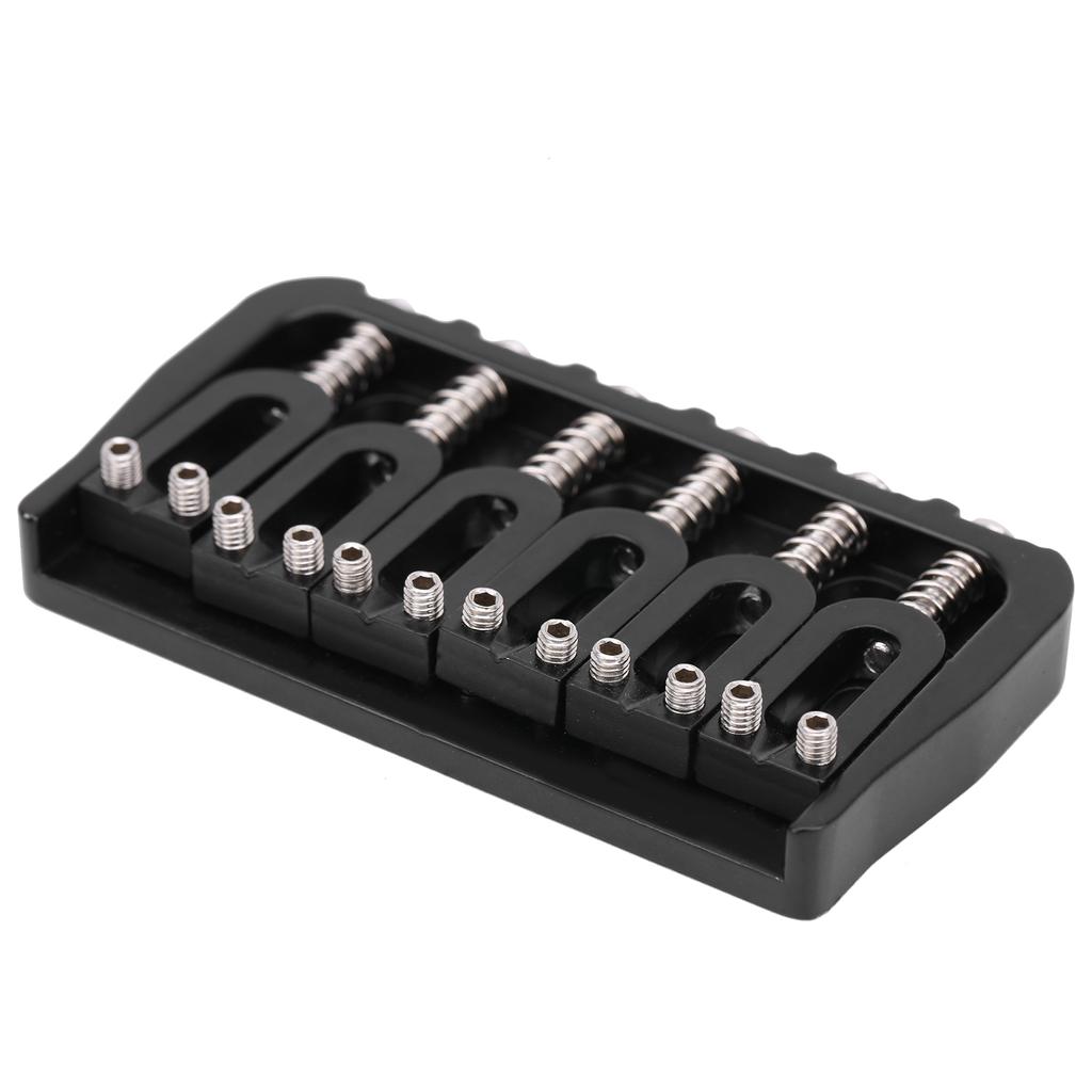 Electric Guitar Bridge 6 Strings GA890 Fixed Metal for Guitarist Musical Accessory Black