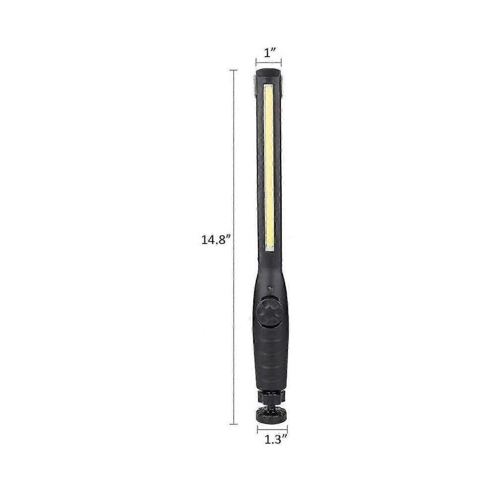 Work Light Rechargeable Cob Work Light, Slim Usb Inspection Light Led Work Light with Rotary Switch And 360 Rotating Magnetic Base And Hook for Auto R