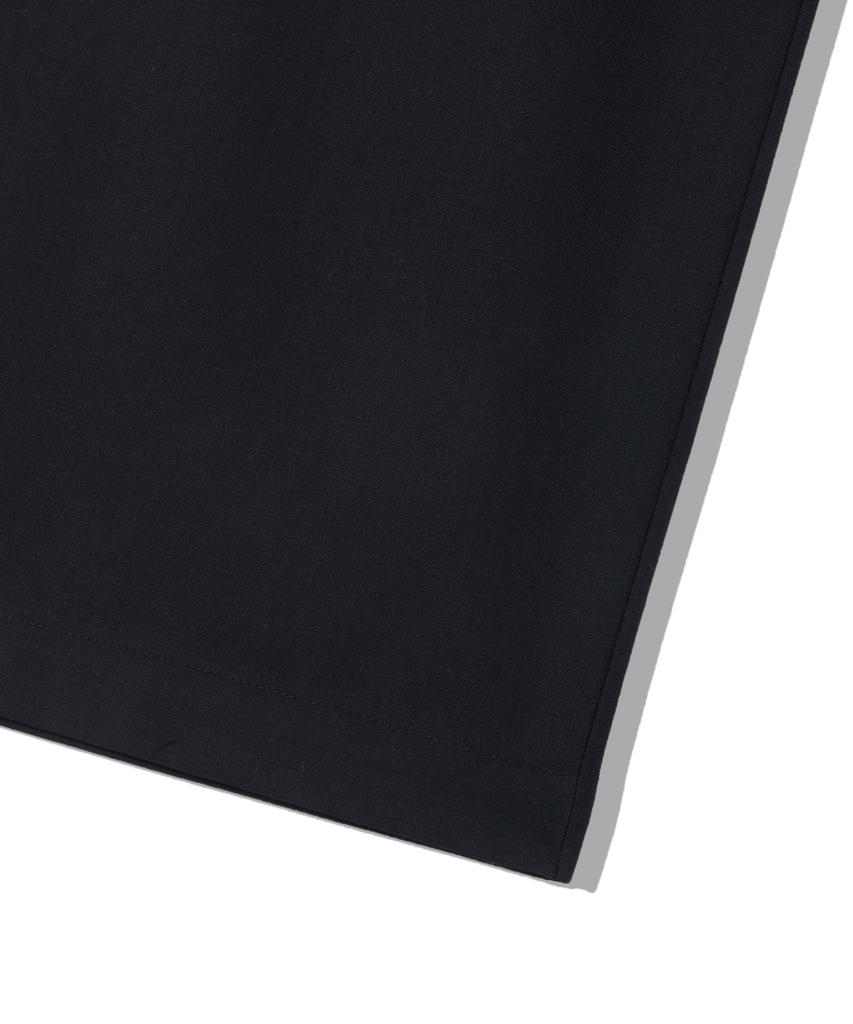 KNITTED [Knitted X Bdkd] Tr Wide Elastic Waist Slacks Black