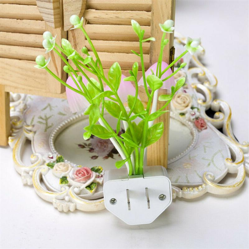 LED Mushroom Night Light Romantic Colorful Sensor Mushroom Night Light Wall Lamp Home Decor With