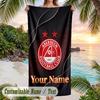 Beach Towel Aberdeen FC Print Custom Name Text Soft Towel for Swimming Pool