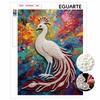 DIY Pearl Gem Colorful Peacock Shining Bead Craft Art Home Wall Ornament Simple Unframed Room Decoration Art Modern Elegant Bird Painting