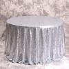 Round Rose Gold Sequin Tablecloth Glitter Table Cloths for Birthday Wedding Bridal Baby Shower Party Decorations